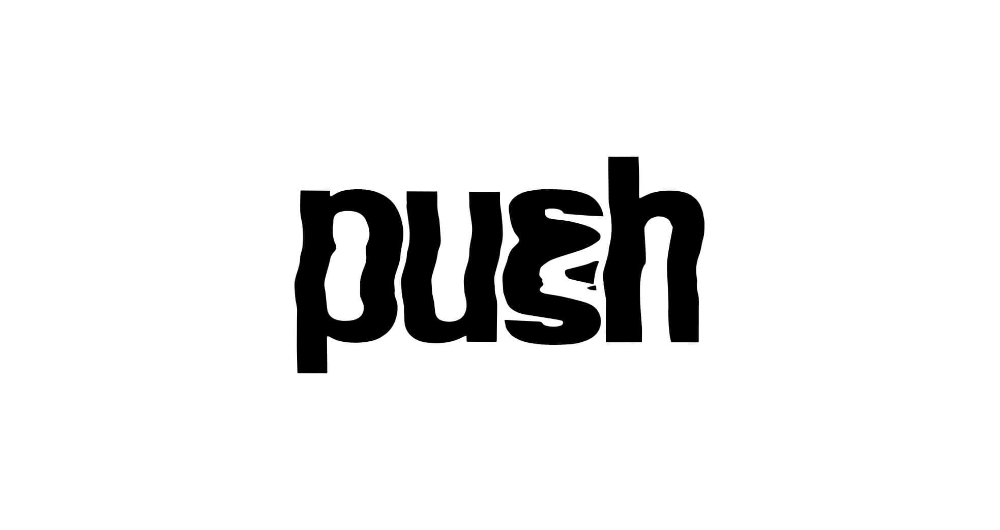 Push Magazine logo white
